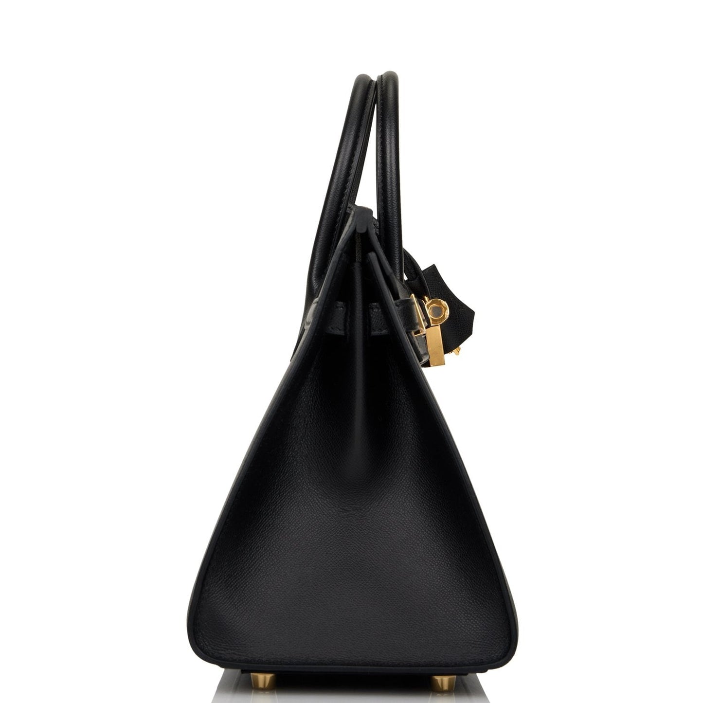 Hermes Birkin Sellier Madame Hardware Handbag Black Gold Travel Bag