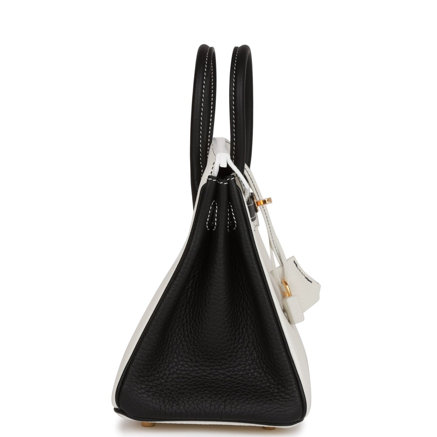 Hermes Special Order Hss Birkin And Clemence Hardware Black White Travel Bag