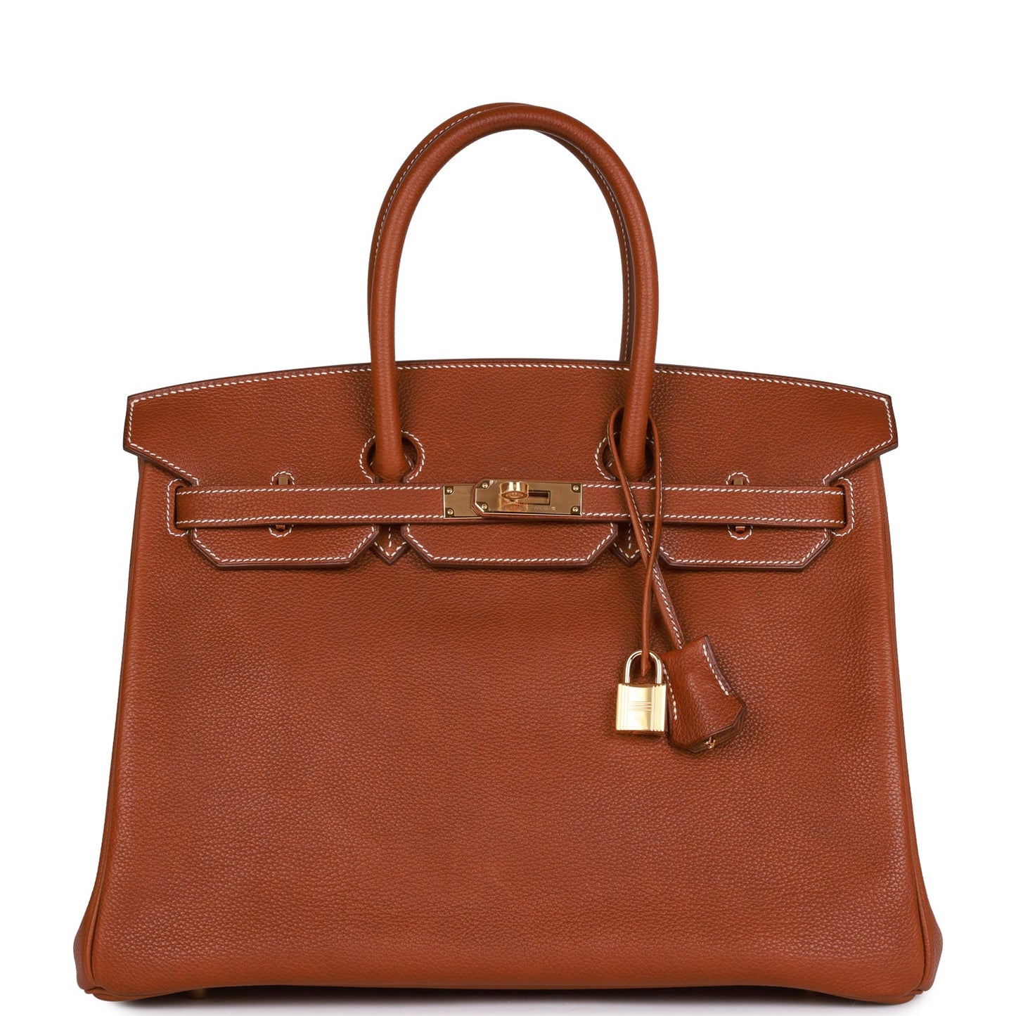 Hermes Birkin Barenia Faubourg Hardware Handbag Gold Travel Bag