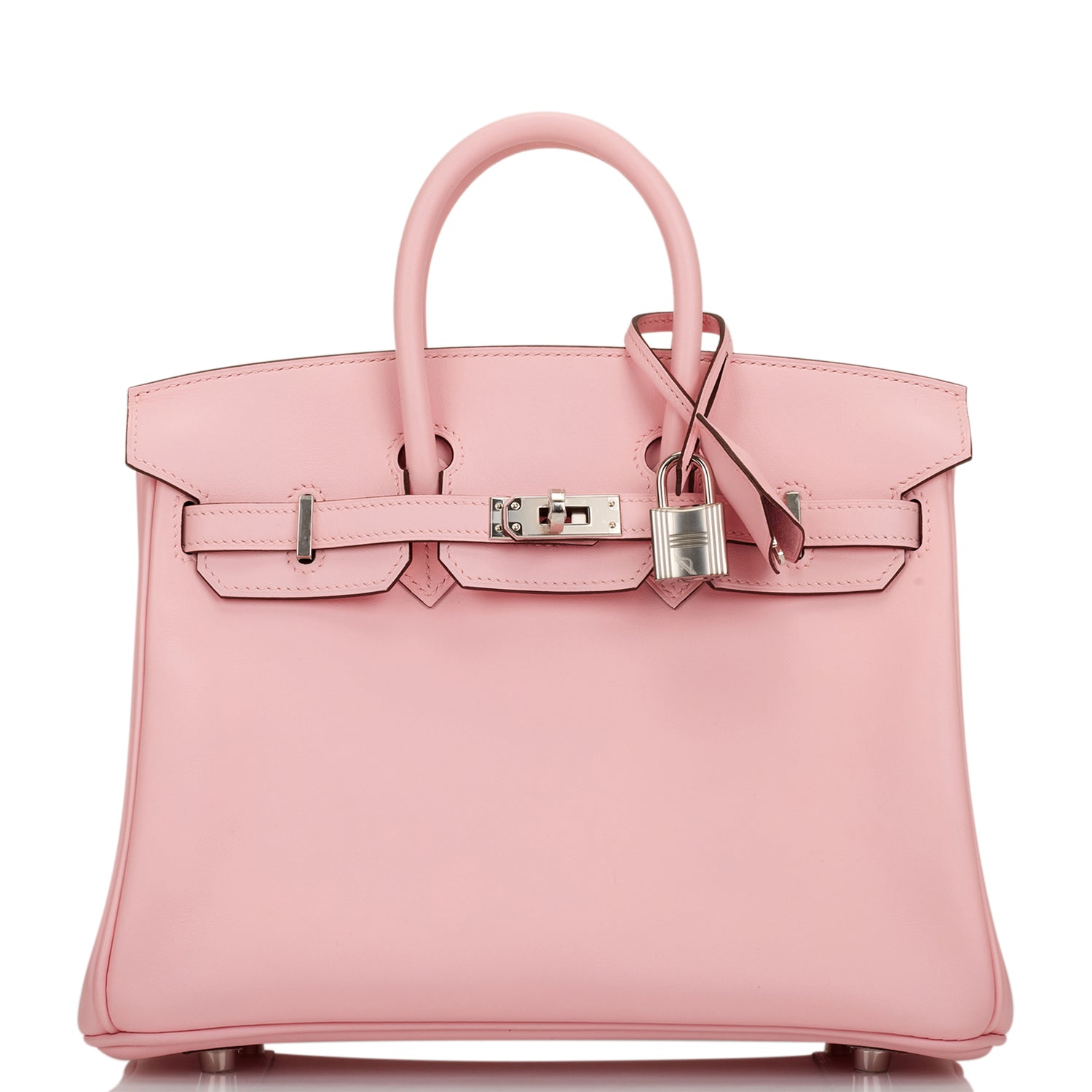 Hermes Birkin Rose Sakura Jonathan Palladium Hardware Handbag Travel Bag