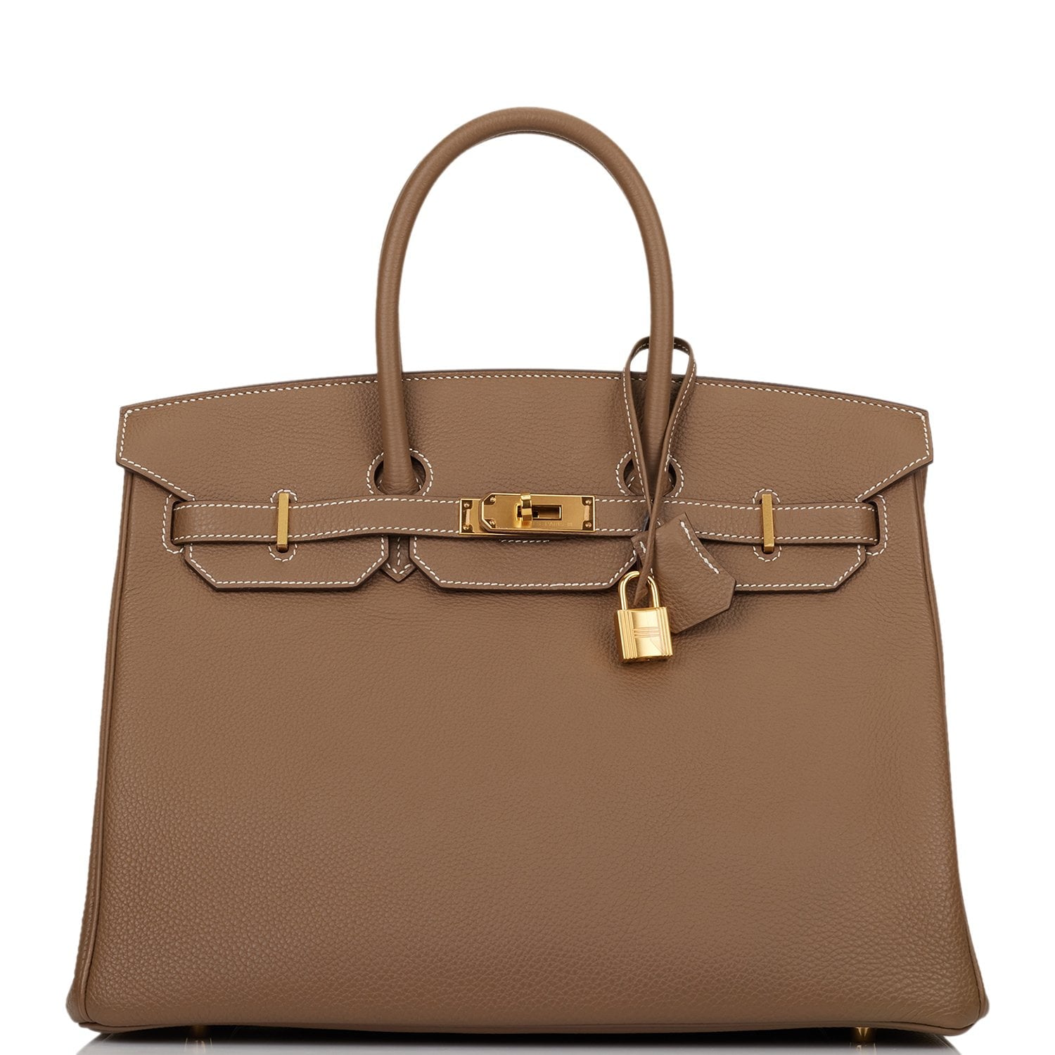 Hermes Birkin Etoupe Togo Hardware Handbag Gold Travel Bag Hardware 1