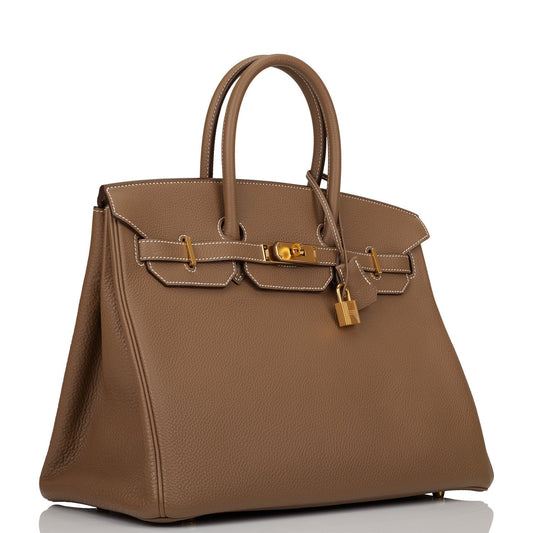Hermes Birkin Etoupe Togo Hardware Handbag Gold Travel Bag Hardware 1