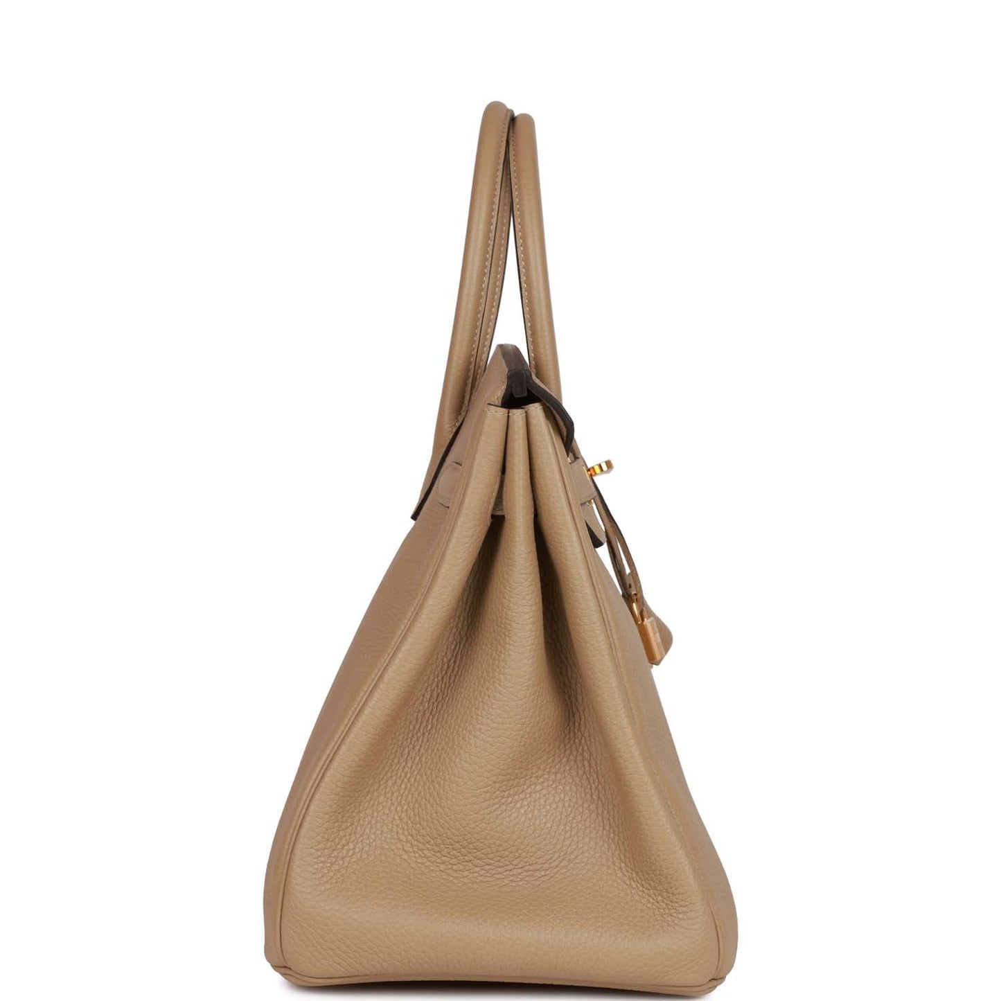 Hermes Birkin Trench Clemence Hardware Handbag Gold Travel Bag