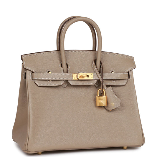 Hermes Special Order Hss Birkin Gris Tourterelle Verso Gold Travel Bag