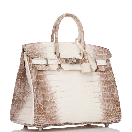 Hermes Birkin Himalaya Niloticus Crocodile Palladium Hardware Handbag Travel Bag 5
