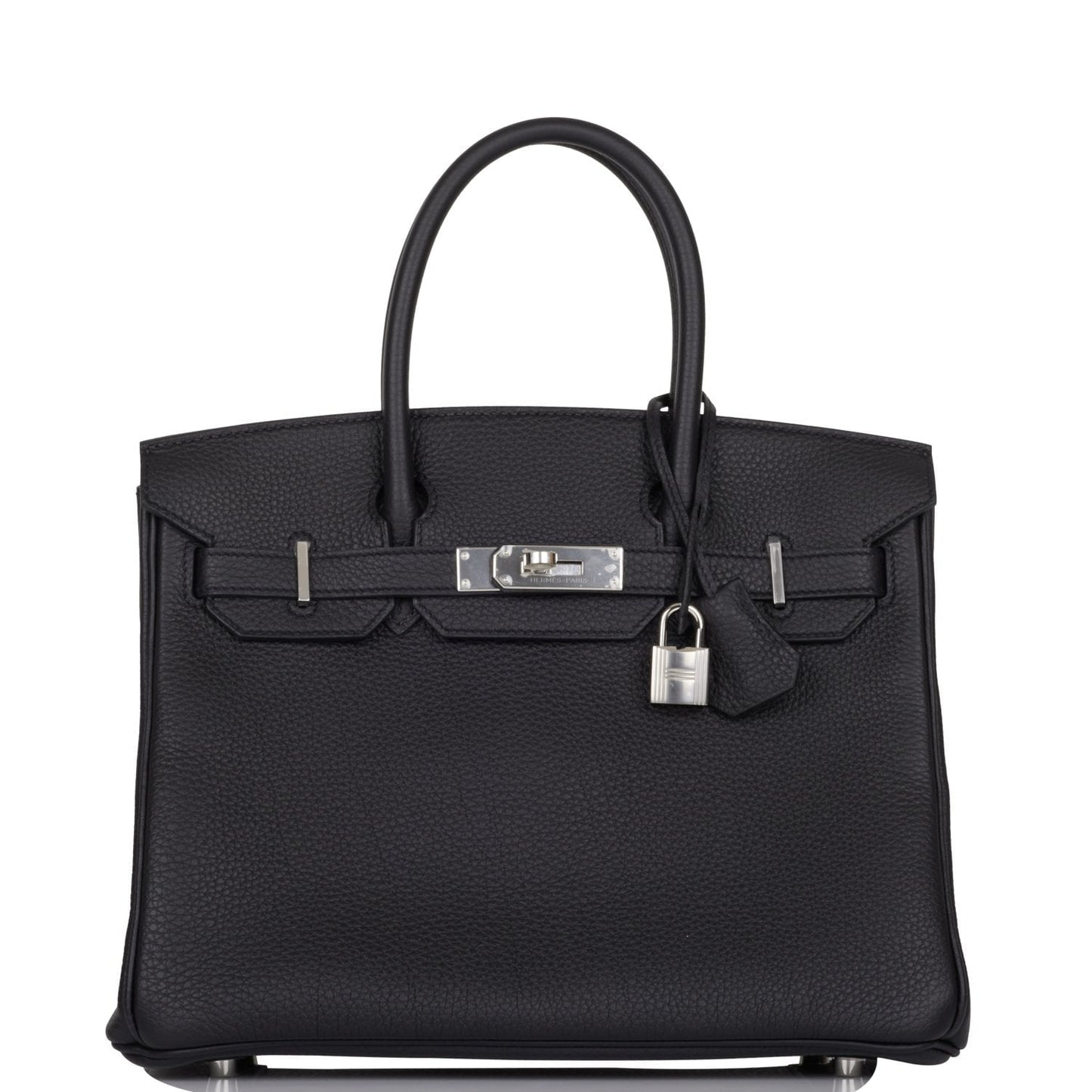 Hermes Birkin Togo Palladium Hardware Handbag Black Travel Bag 24