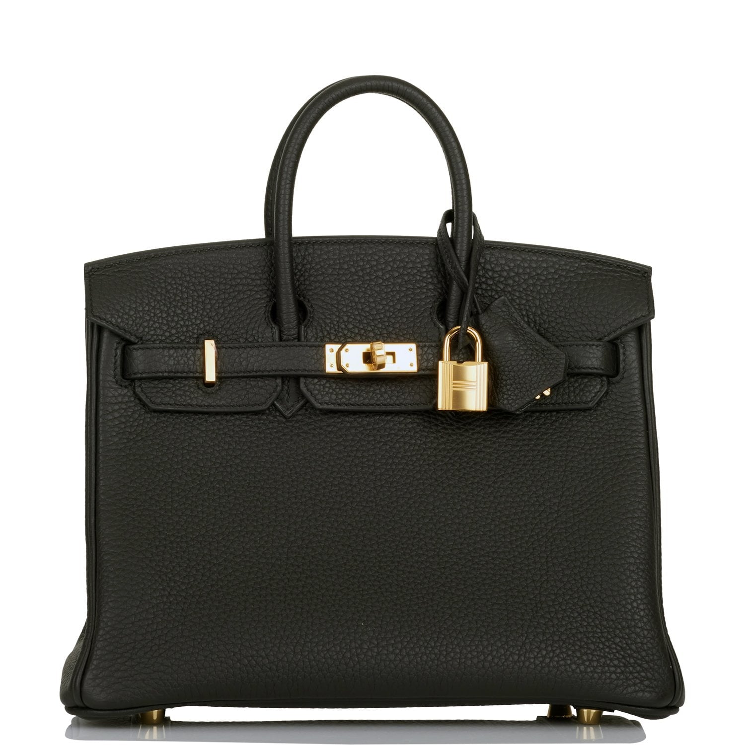 Hermes Birkin Togo Hardware Handbag Black Gold Travel Bag 51