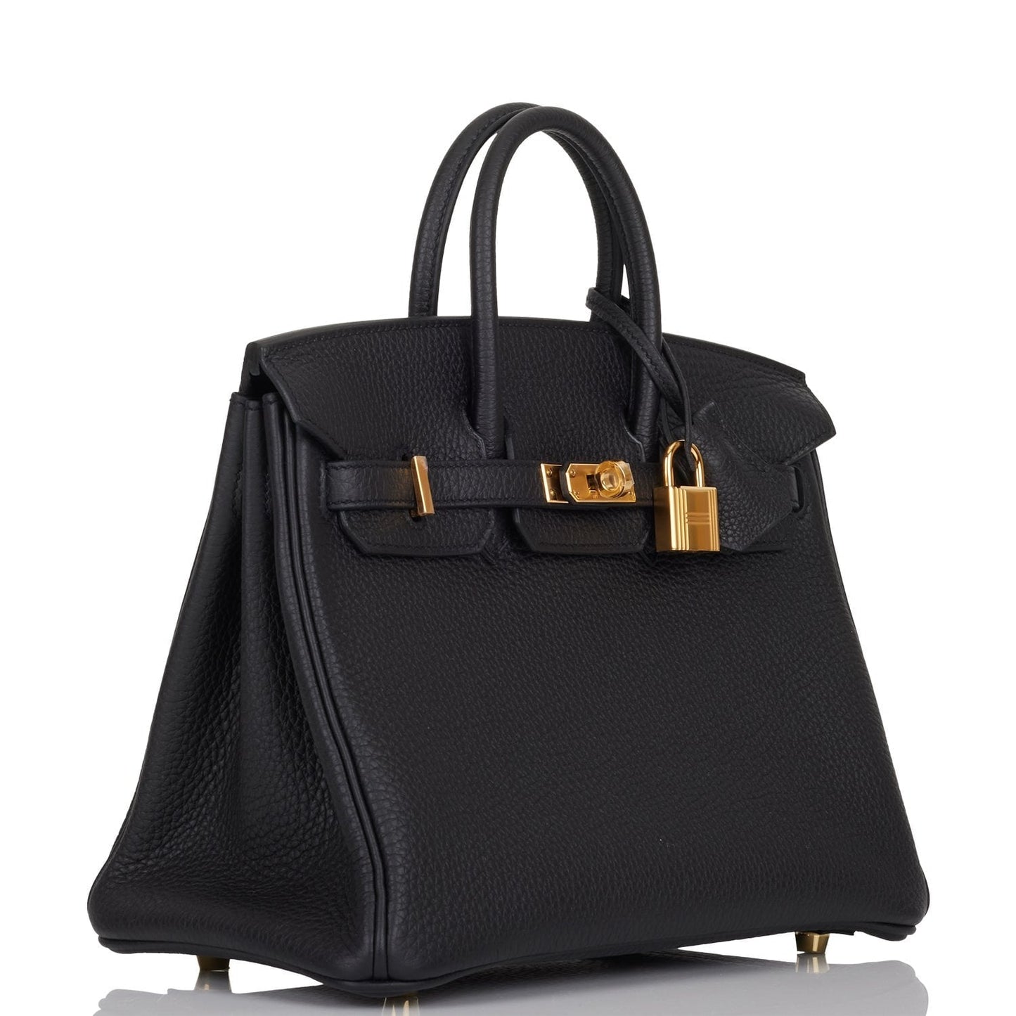 Hermes Birkin Togo Hardware Handbag Black Gold Travel Bag 51