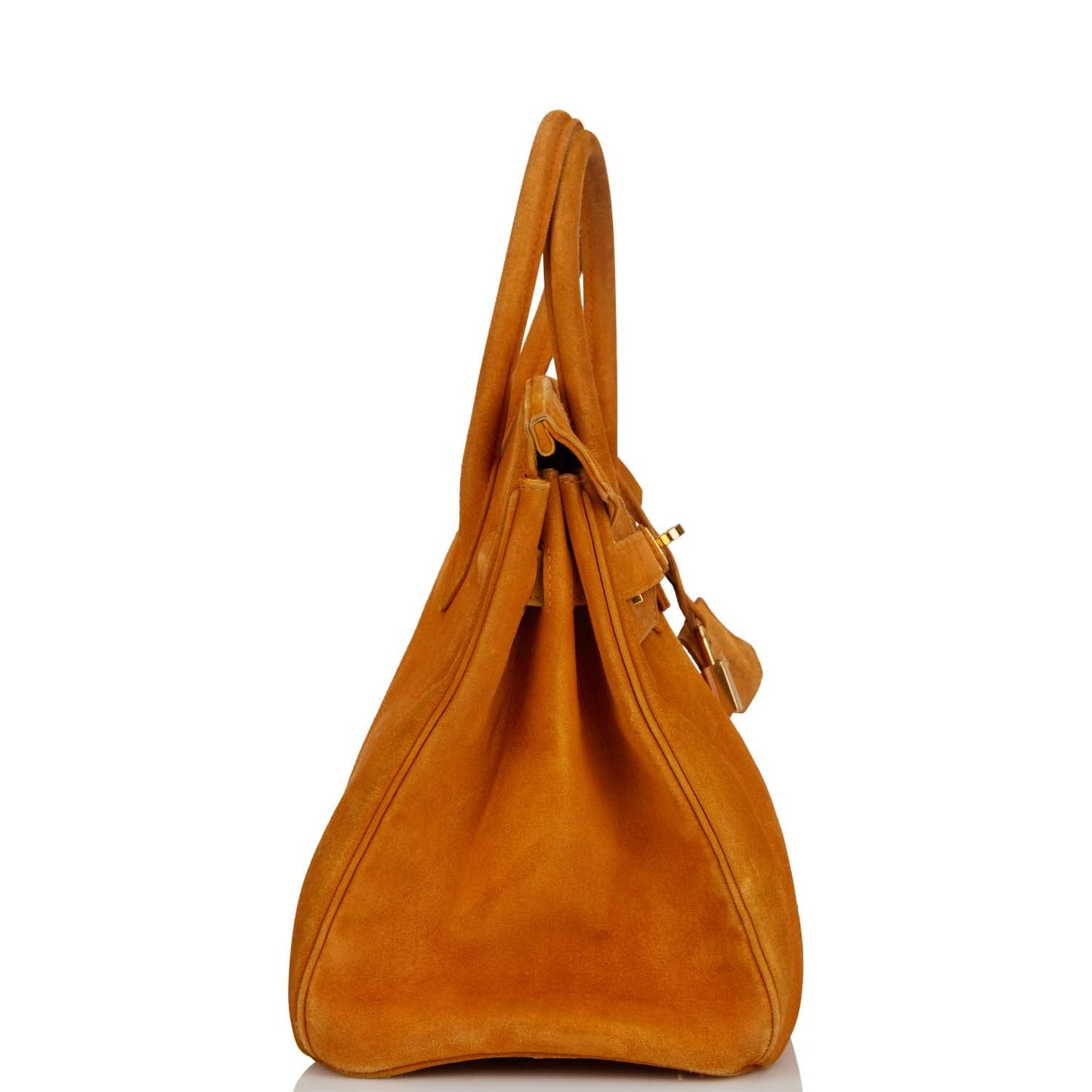 Hermes Birkin Potiron Doblis Hardware Handbag Gold Travel Bag