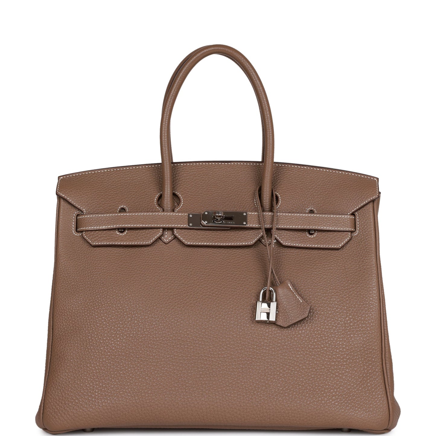 Hermes Birkin Etoupe Togo Palladium Hardware Handbag Travel Bag Hardware 1 2