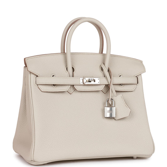 Hermes Birkin Beton Togo Palladium Hardware Handbag Travel Bag