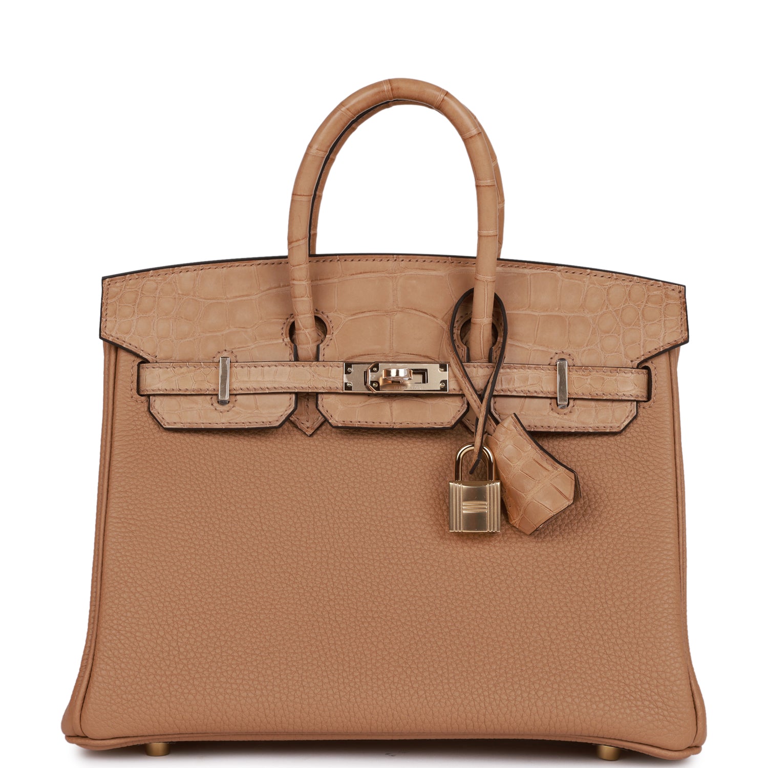 Hermes Birkin Chai Matte Alligator And Togo Touch Travel Bag Hardware 1