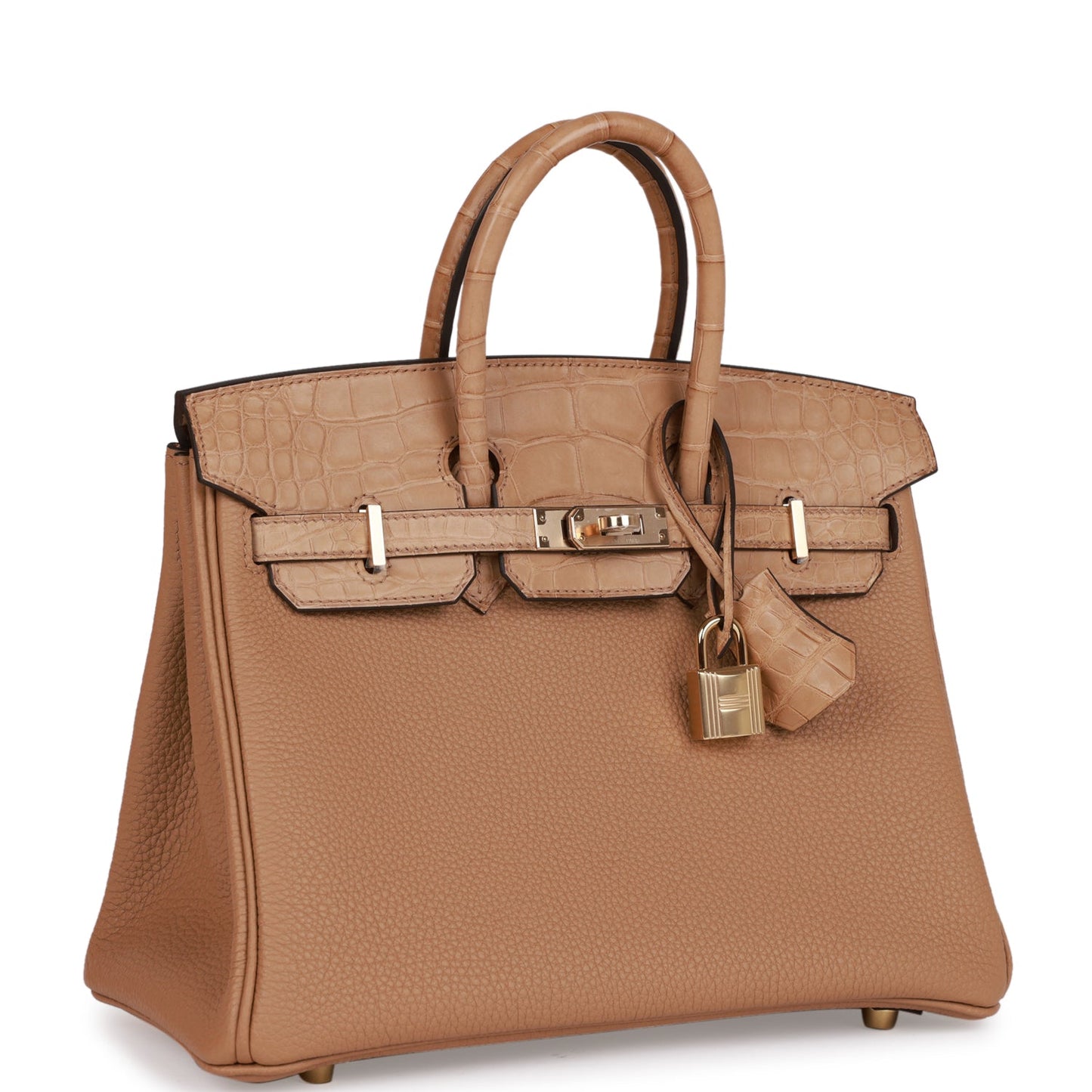 Hermes Birkin Chai Matte Alligator And Togo Touch Travel Bag