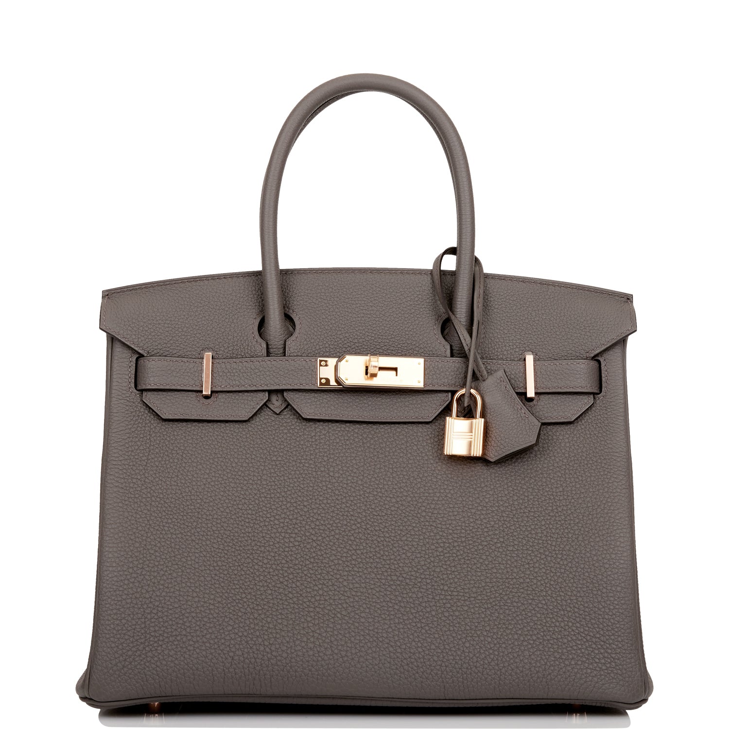Hermes Birkin Etain Togo Rose Hardware Handbag Gold Travel Bag Gold Hardware