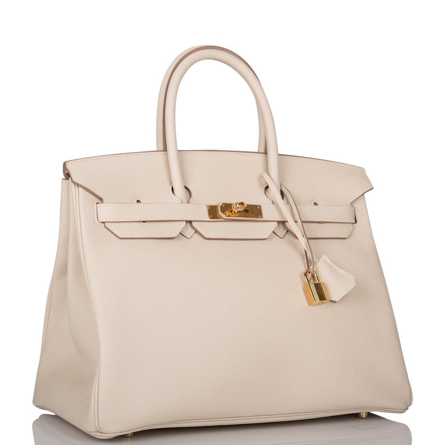 Hermes Craie Togo Birkin Hardware Handbag Gold Travel Bag