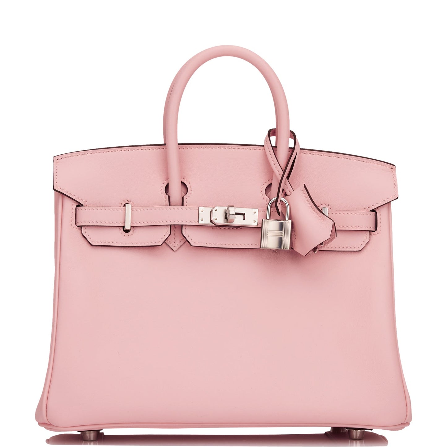 Hermes Birkin Rose Sakura Jonathan Palladium Hardware Handbag Travel Bag