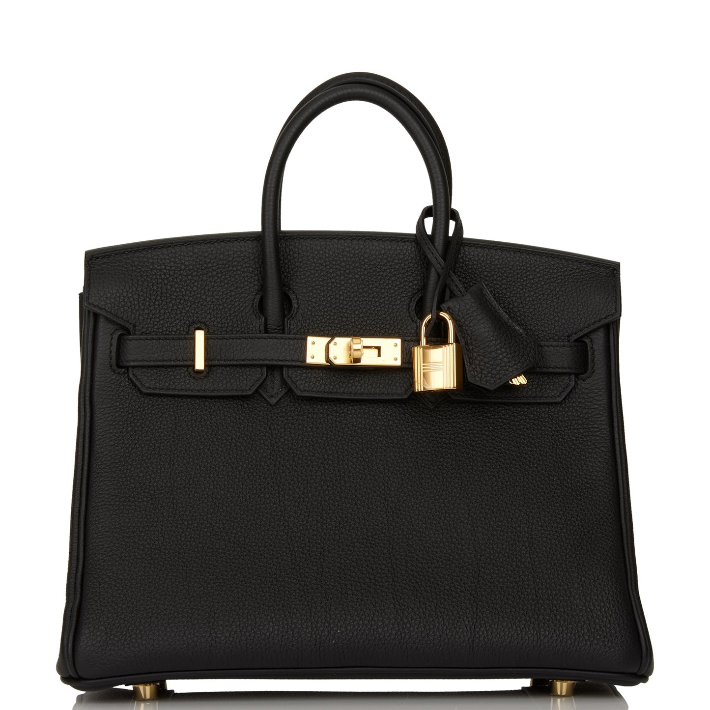 Hermes Birkin Togo Hardware Handbag Black Gold Travel Bag 52