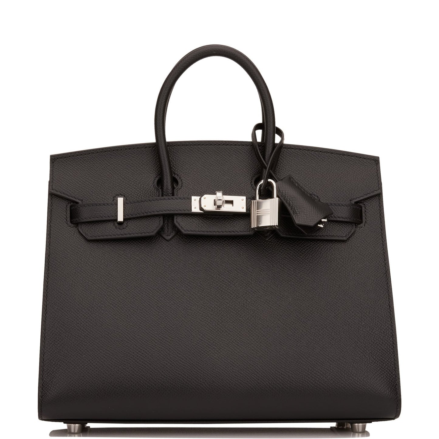 Hermes Birkin Sellier Epsom Palladium Hardware Handbag Black Travel Bag