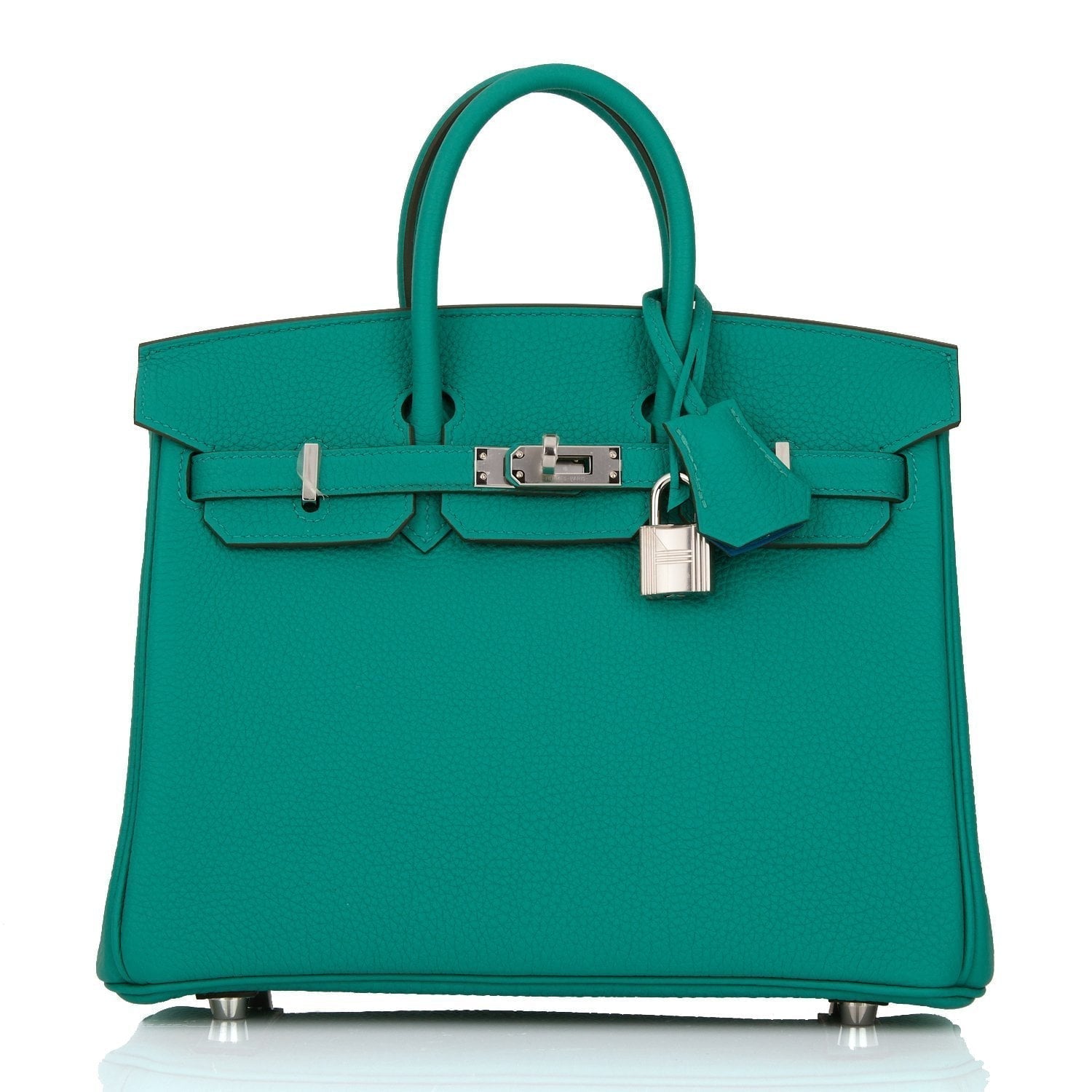Hermes Birkin Vert Verone Verso Togo Palladium Hardware Travel Bag