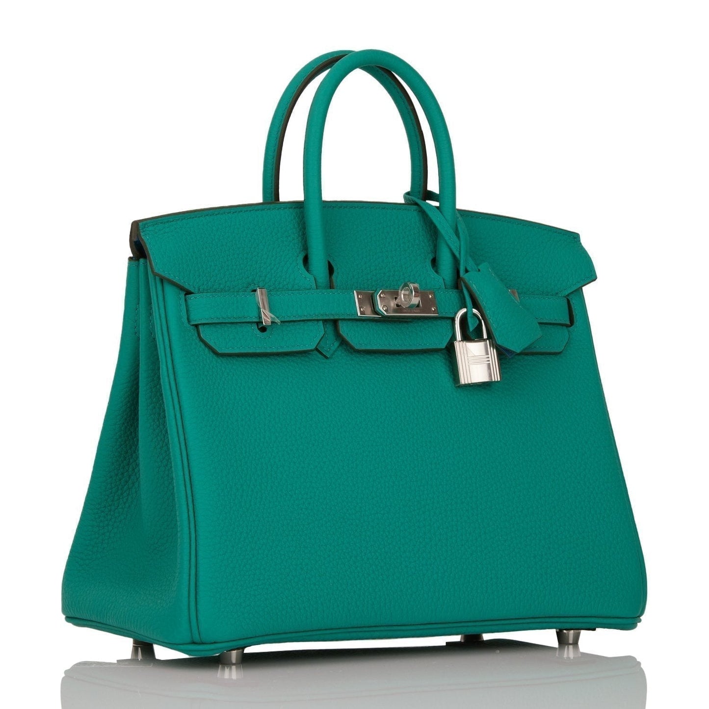 Hermes Birkin Vert Verone Verso Togo Palladium Hardware Travel Bag