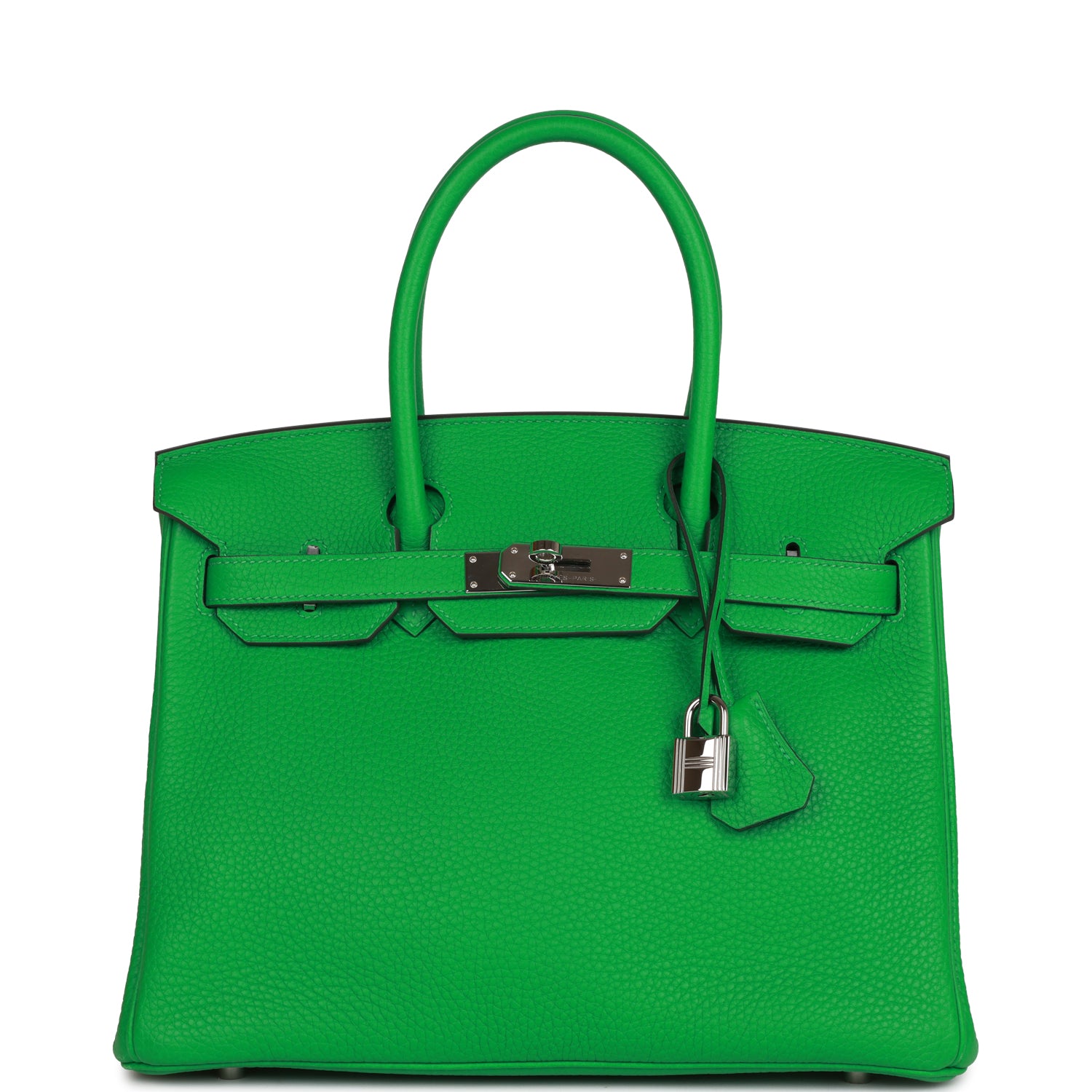 Hermes Birkin Bambou Clemence Palladium Hardware Handbag Travel Bag Palladium Hardware