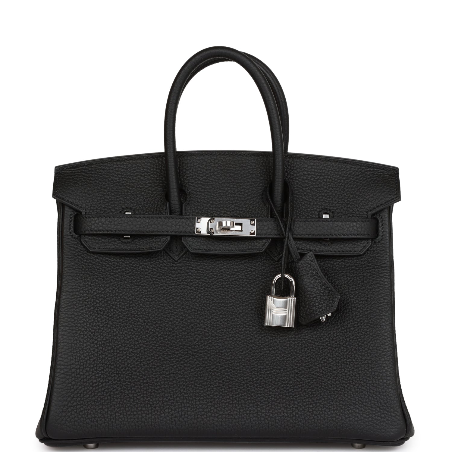 Hermes Birkin Togo Palladium Hardware Handbag Black Travel Bag 35