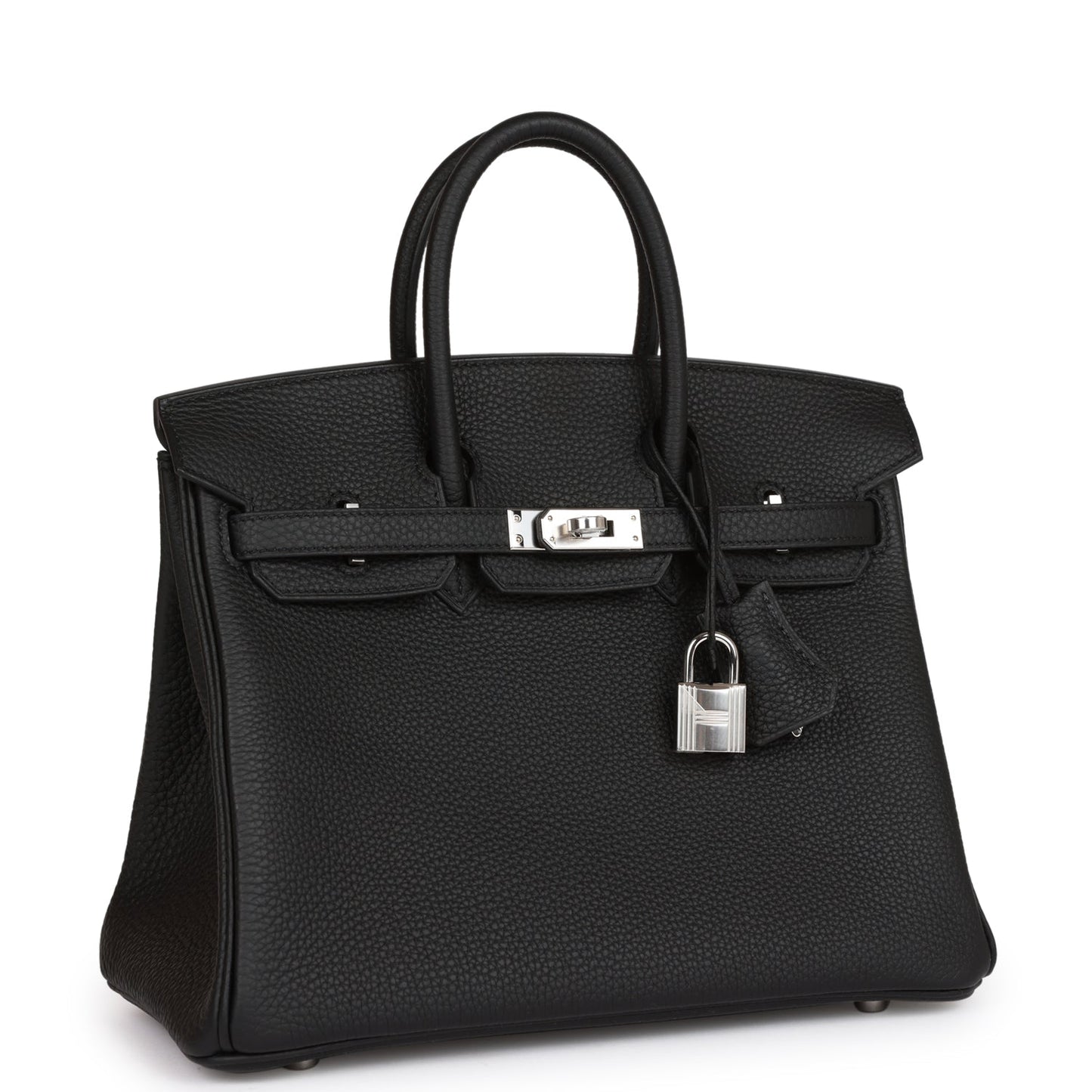 Hermes Birkin Togo Palladium Hardware Handbag Black Travel Bag 35