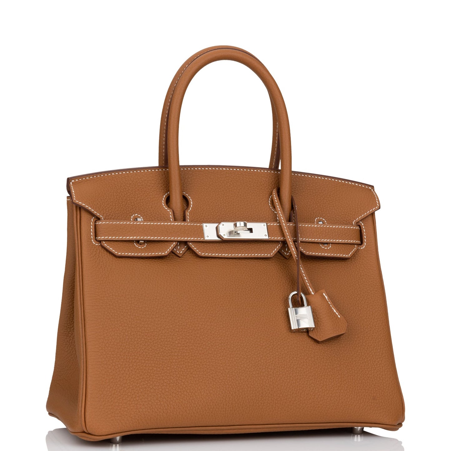 Hermes Birkin Togo Palladium Hardware Handbag Gold Travel Bag 4