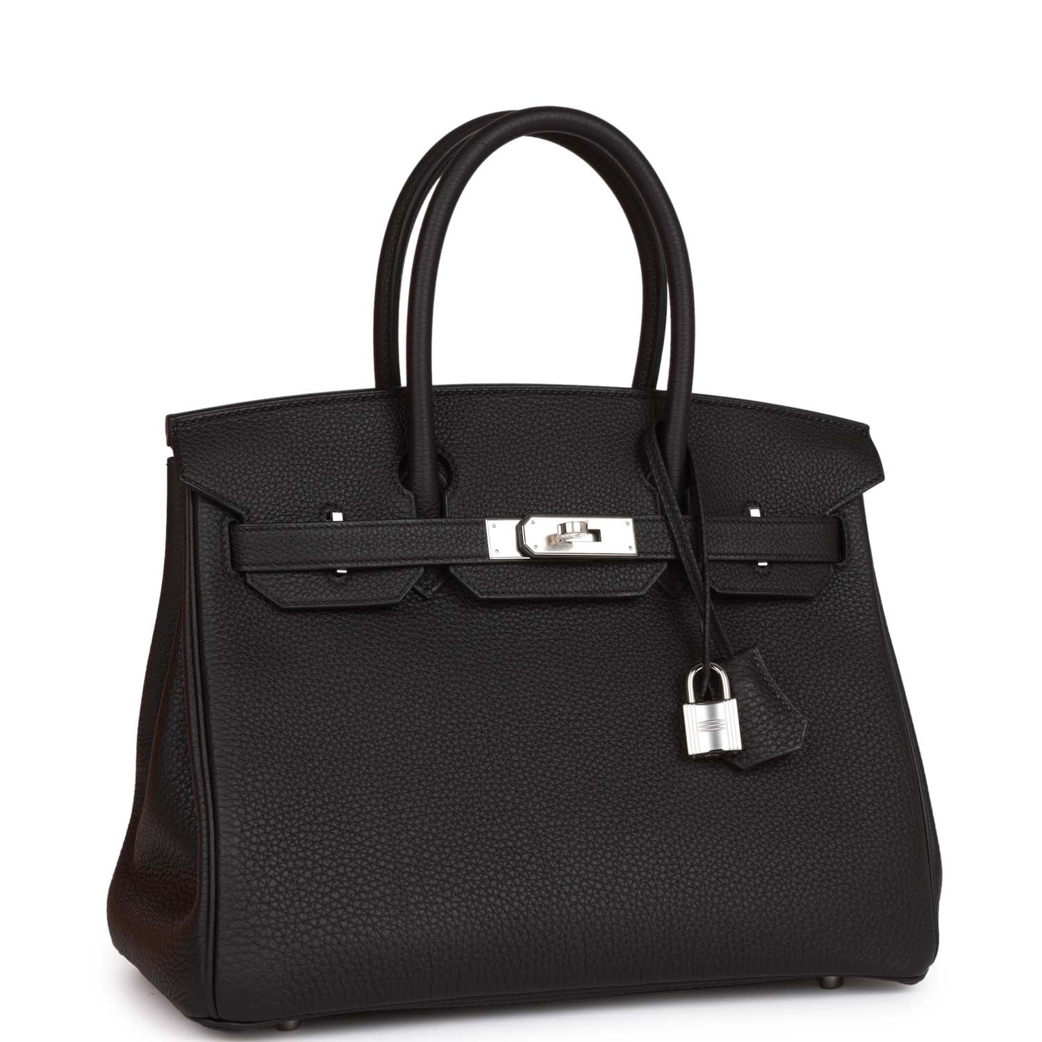 Hermes Birkin Togo Palladium Hardware Handbag Black Travel Bag Palladium Hardware 19