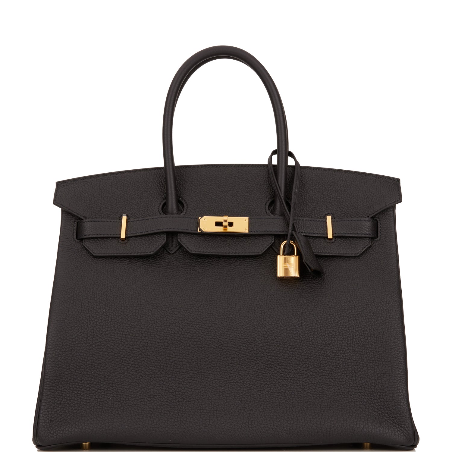 Hermes Birkin Togo Hardware Handbag Black Gold Travel Bag Hardware 5