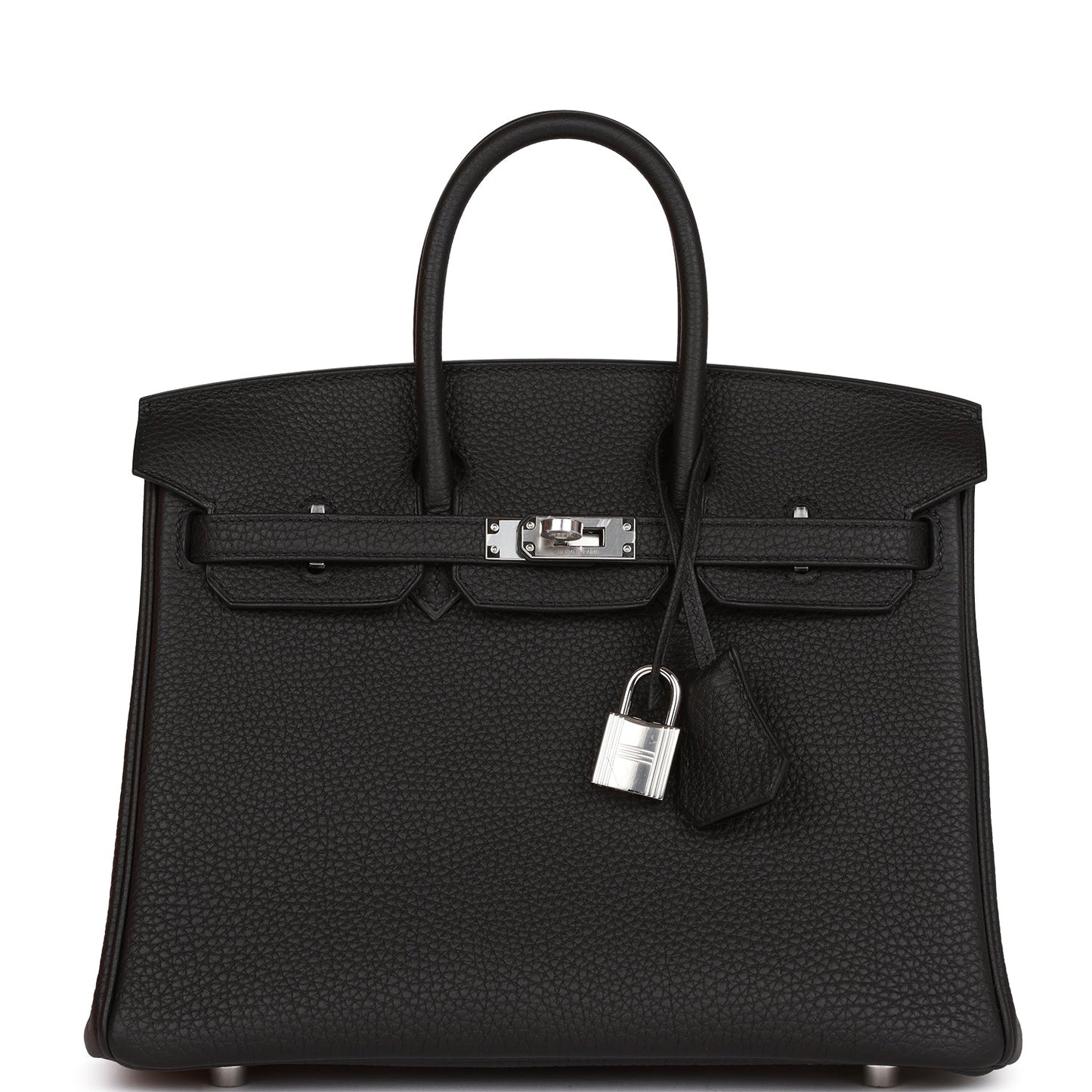 Hermes Birkin Togo Palladium Hardware Handbag Black Travel Bag 34