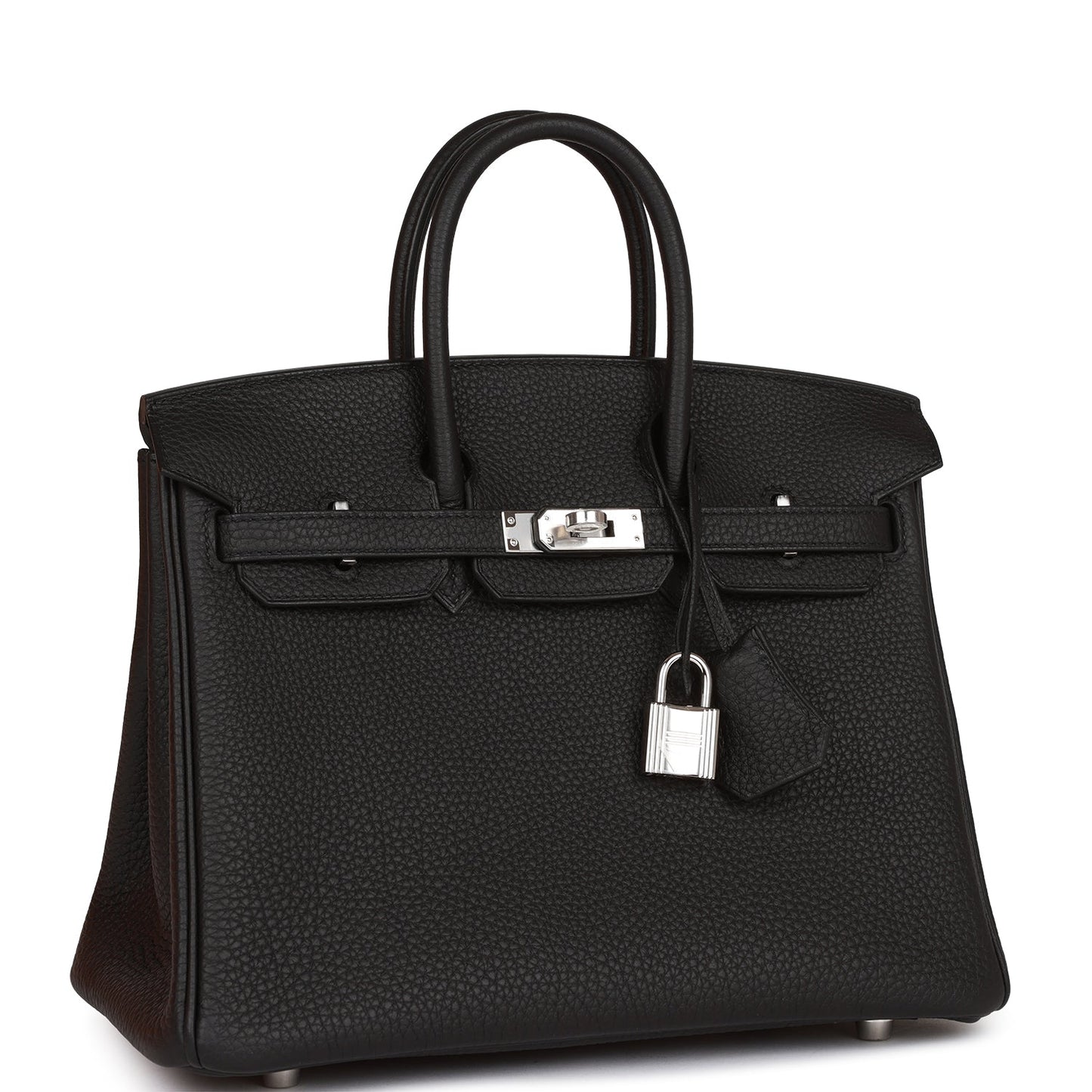 Hermes Birkin Togo Palladium Hardware Handbag Black Travel Bag 34