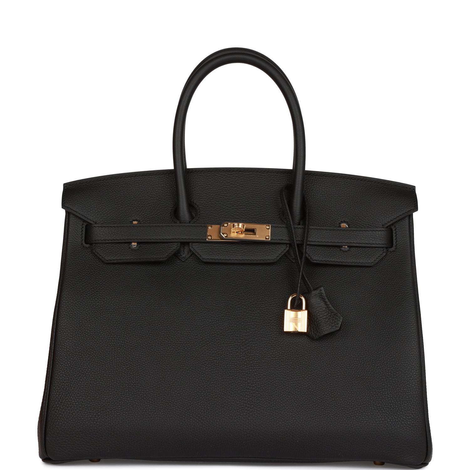Hermes Birkin Togo Hardware Handbag Black Gold Travel Bag Hardware 15