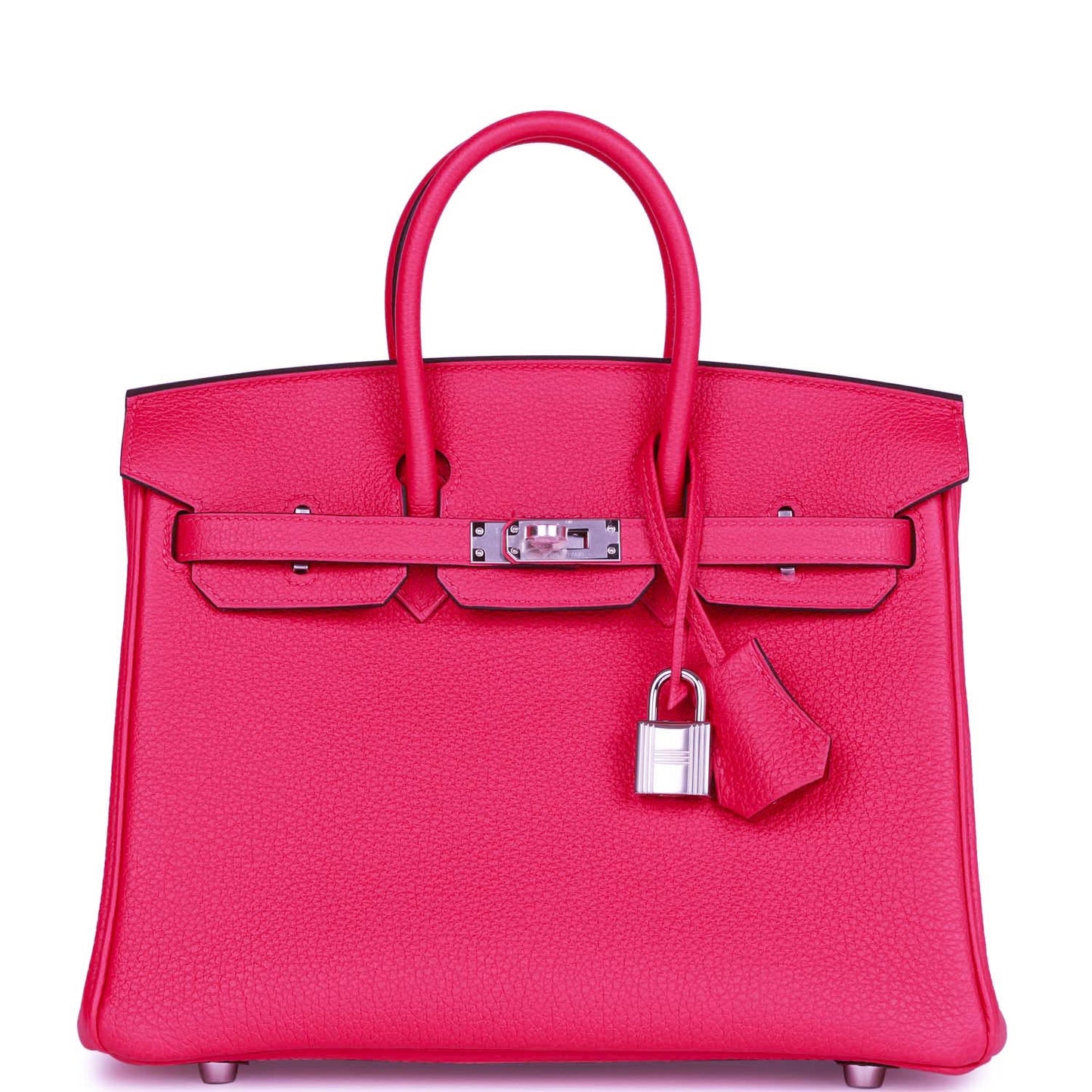 Hermes Birkin Rose Mexico Togo Palladium Hardware Handbag Travel Bag