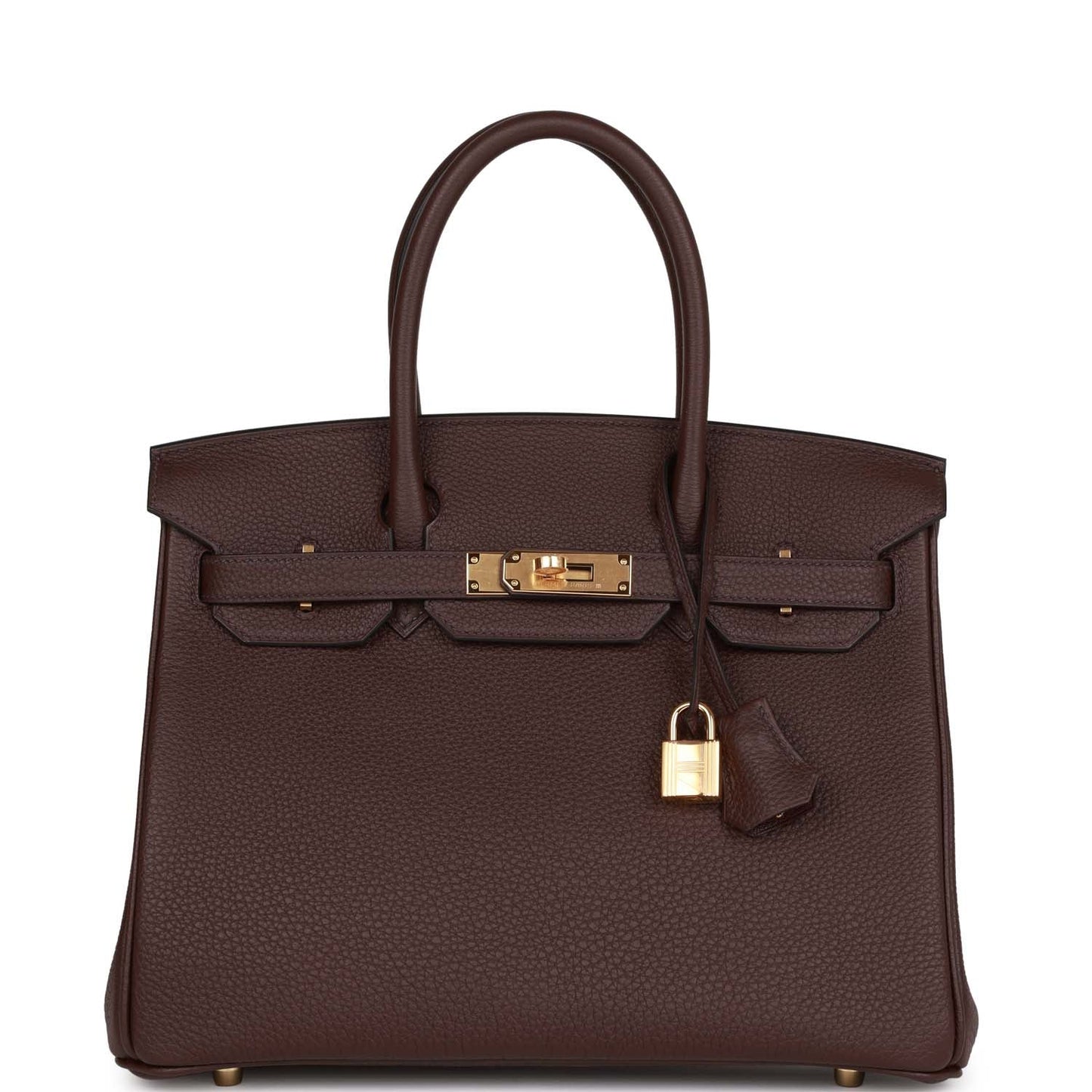 Hermes Birkin Rouge Sellier Togo Hardware Handbag Gold Travel Bag