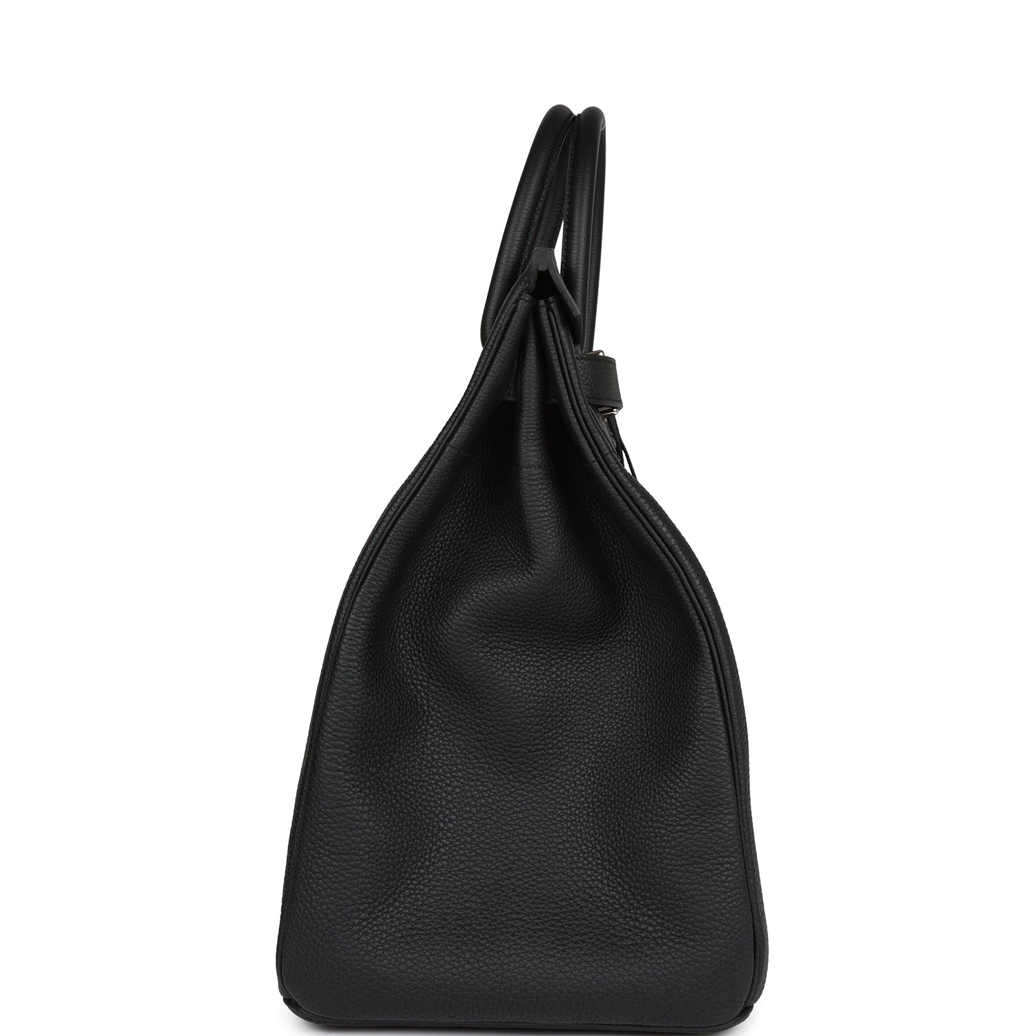 Hermes Hac Birkin Togo Palladium Hardware Travel Bag Black