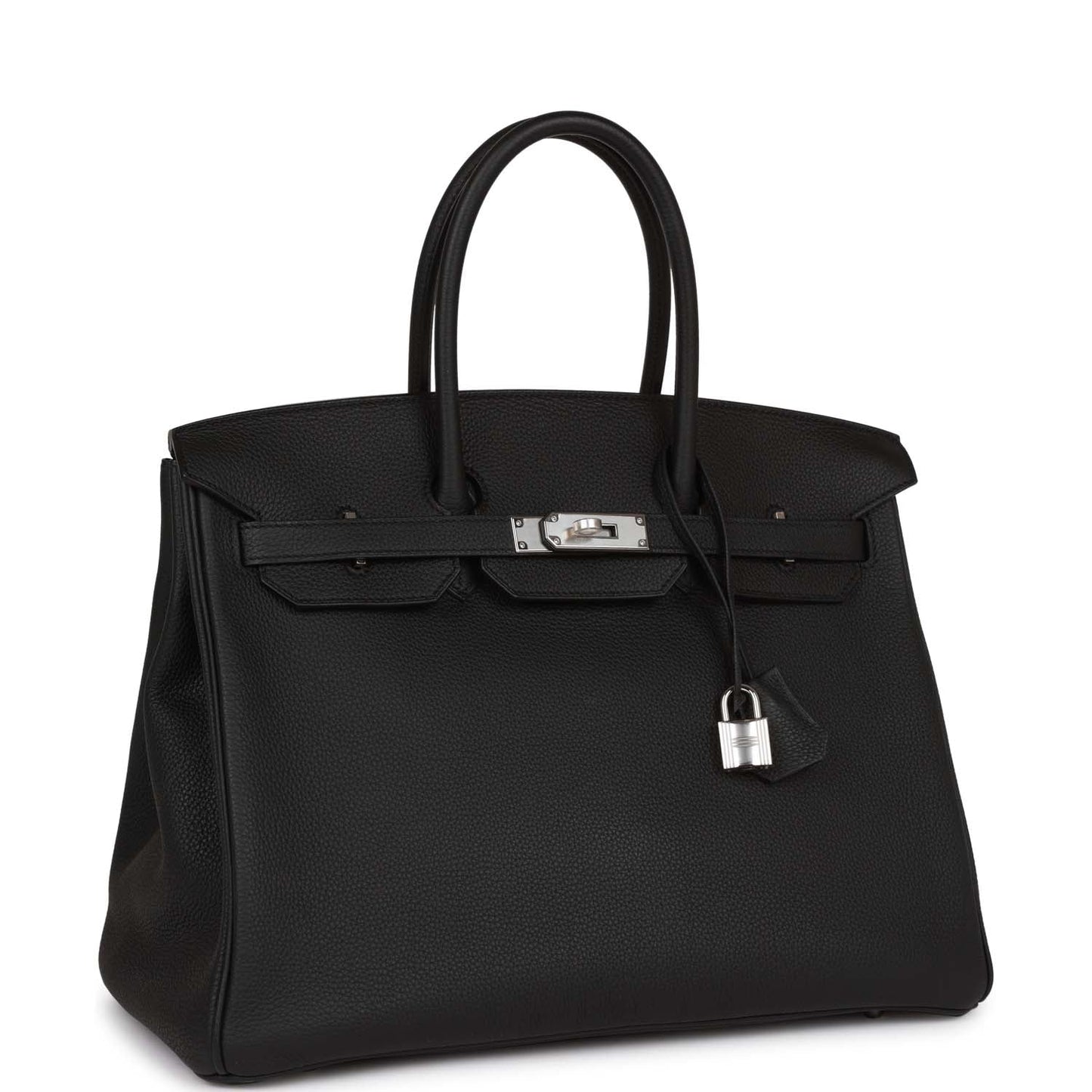 Hermes Birkin Togo Palladium Hardware Handbag Black Travel Bag Hardware 14