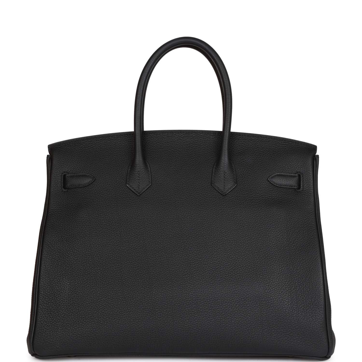 Hermes Birkin Togo Palladium Hardware Handbag Black Travel Bag