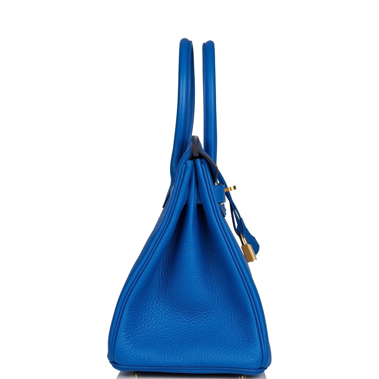 Hermes Birkin Bleu France Togo Hardware Handbag Gold Travel Bag