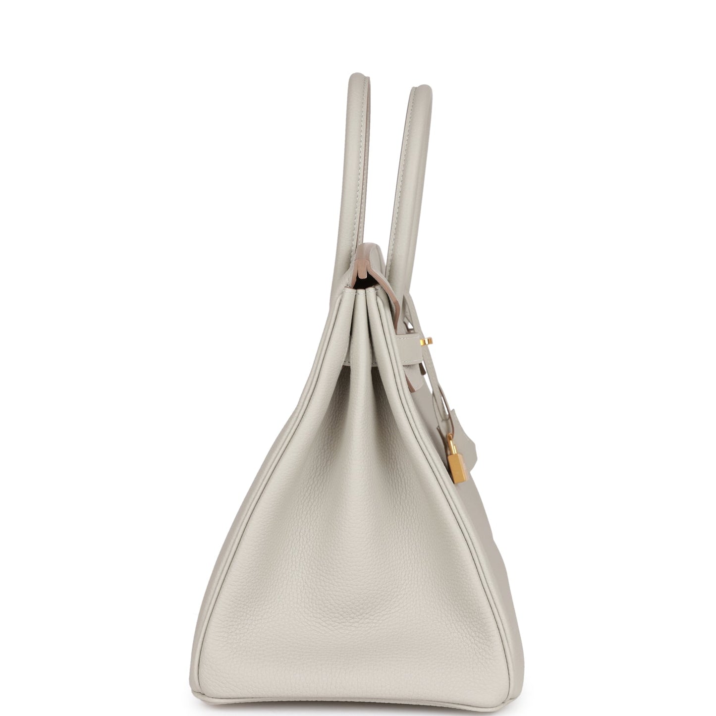 Hermes Birkin Gris Perle Togo Hardware Handbag Gold Travel Bag Togo Gold Hardware
