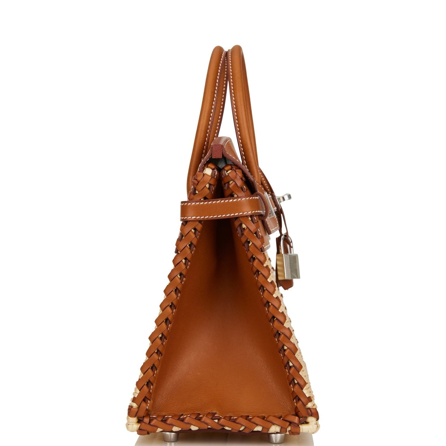 Hermes Picnic Sellier Birkin Barenia Palladium Hardware Handbag Travel Bag
