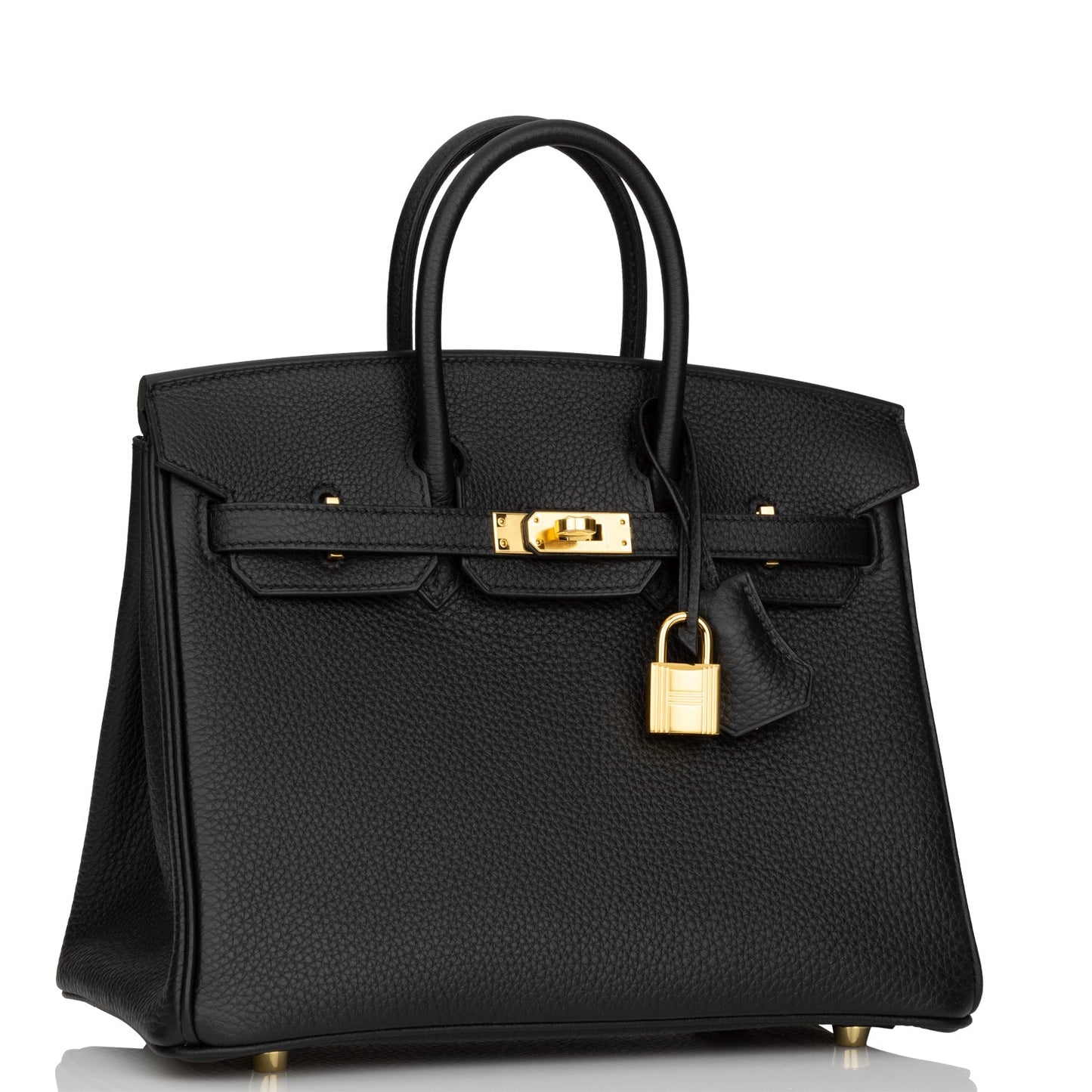 Hermes Birkin Togo Hardware Handbag Black Gold Travel Bag 53