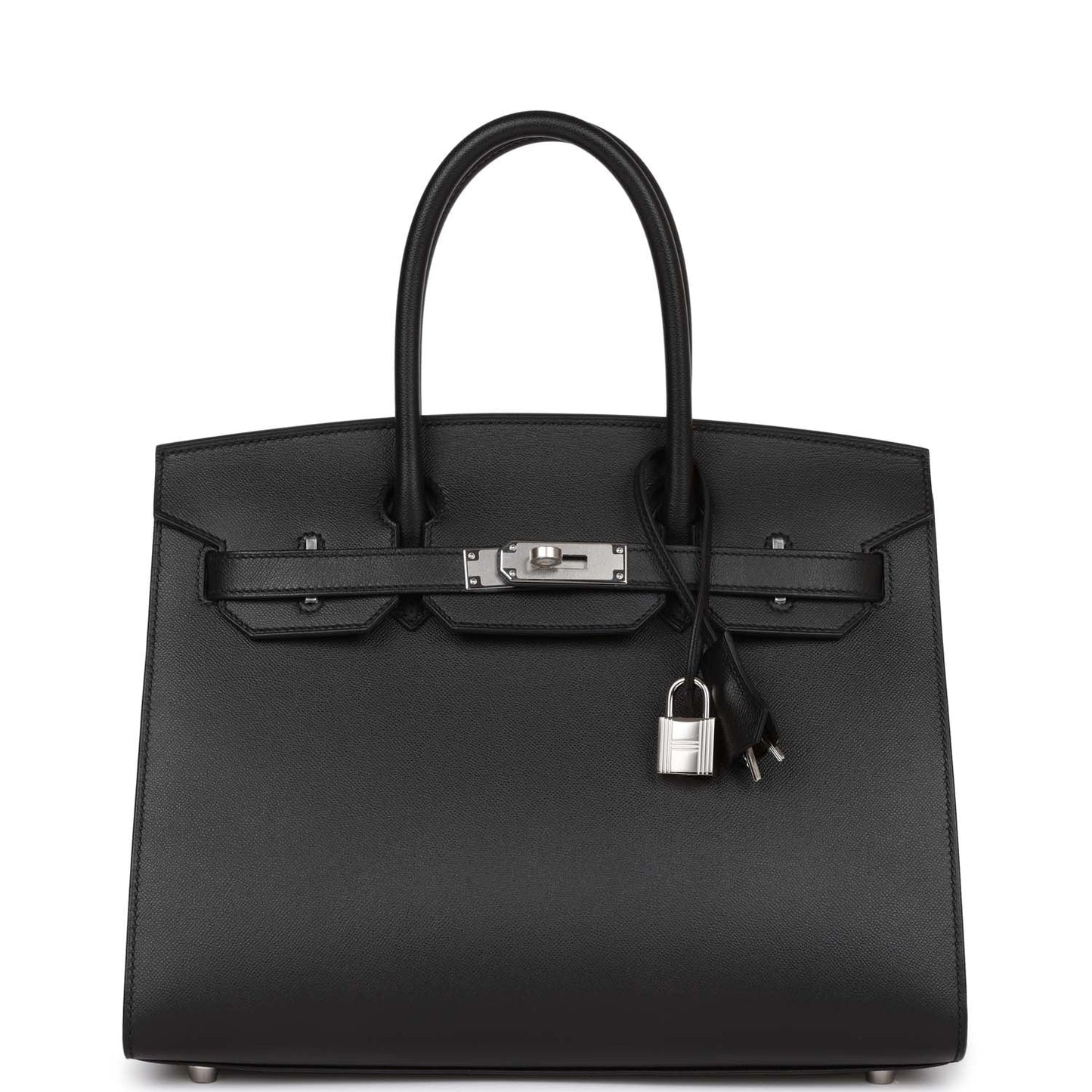 Hermes Birkin Sellier Madame Palladium Hardware Handbag Black Travel Bag