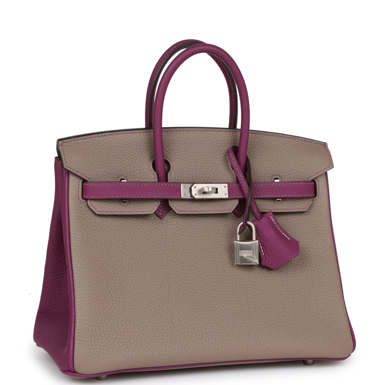 Hermes Special Order Hss Birkin Gris Asphalte And Anenome Travel Bag