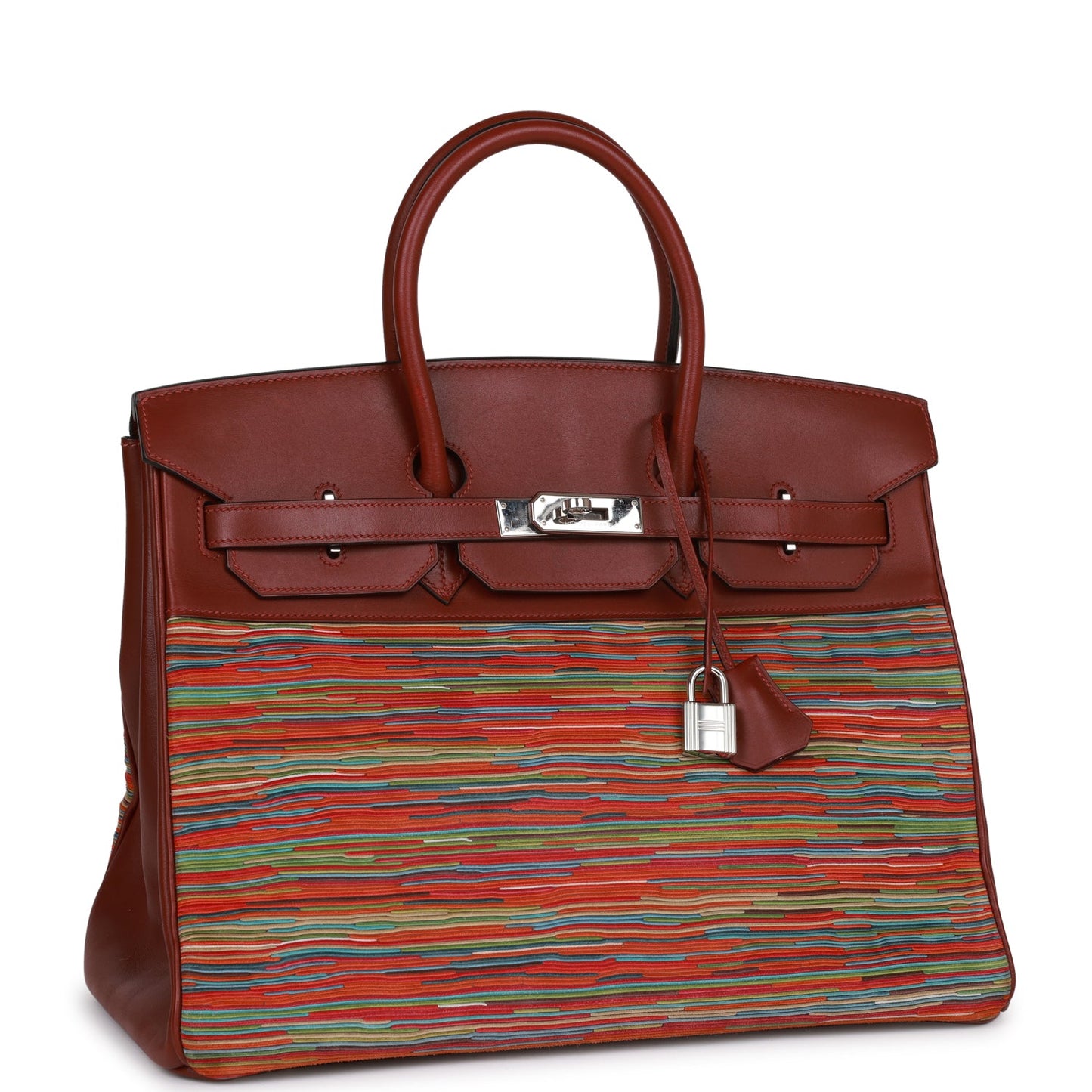 Hermes Top Quality Luxury Birkin Vibrato Rouge H Travel Bag