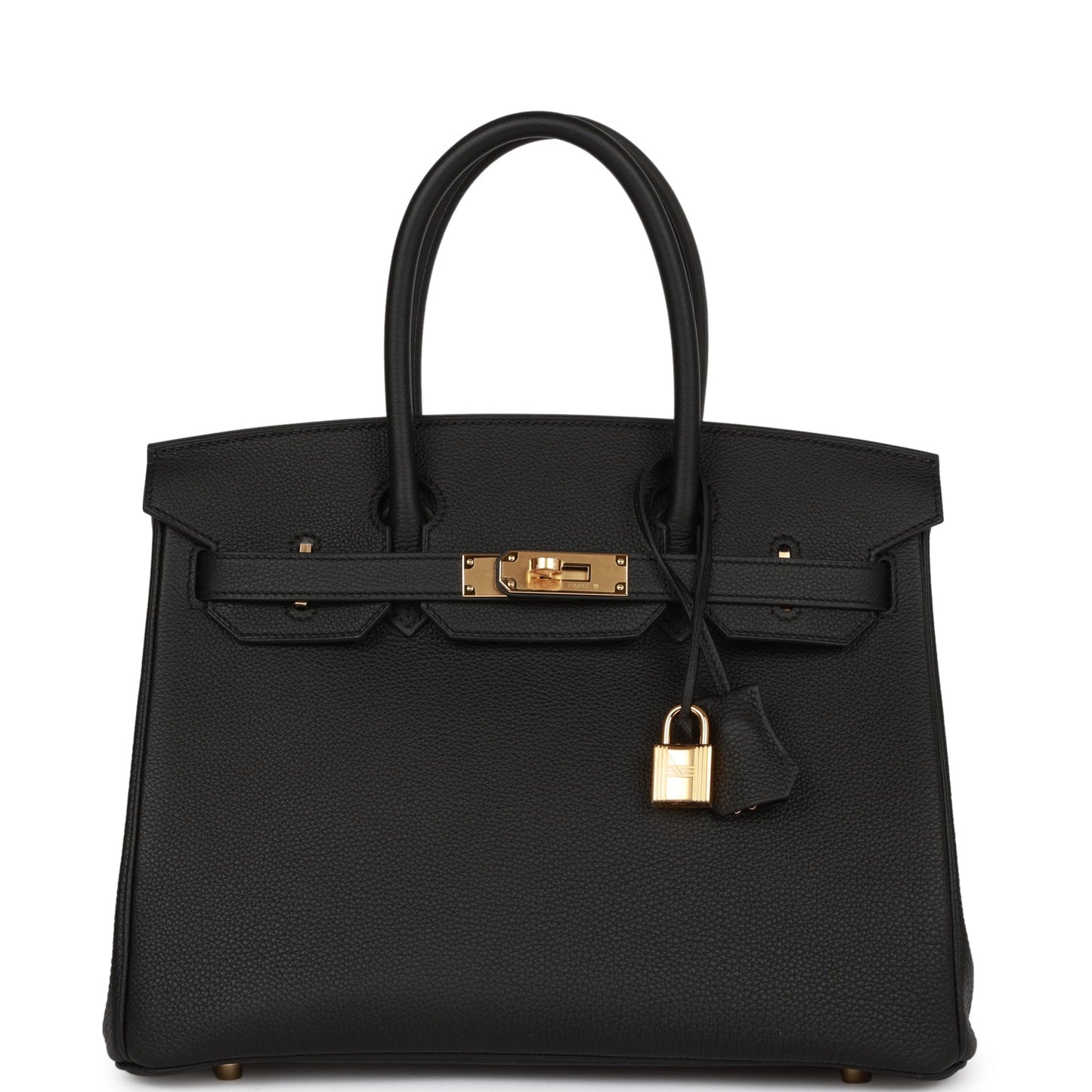 Hermes Birkin Togo Hardware Handbag Black Gold Travel Bag Hardware 19