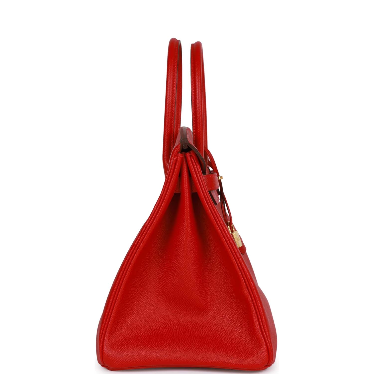Hermes Birkin Rouge Cas Ue Epsom Hardware Handbag Gold Travel Bag