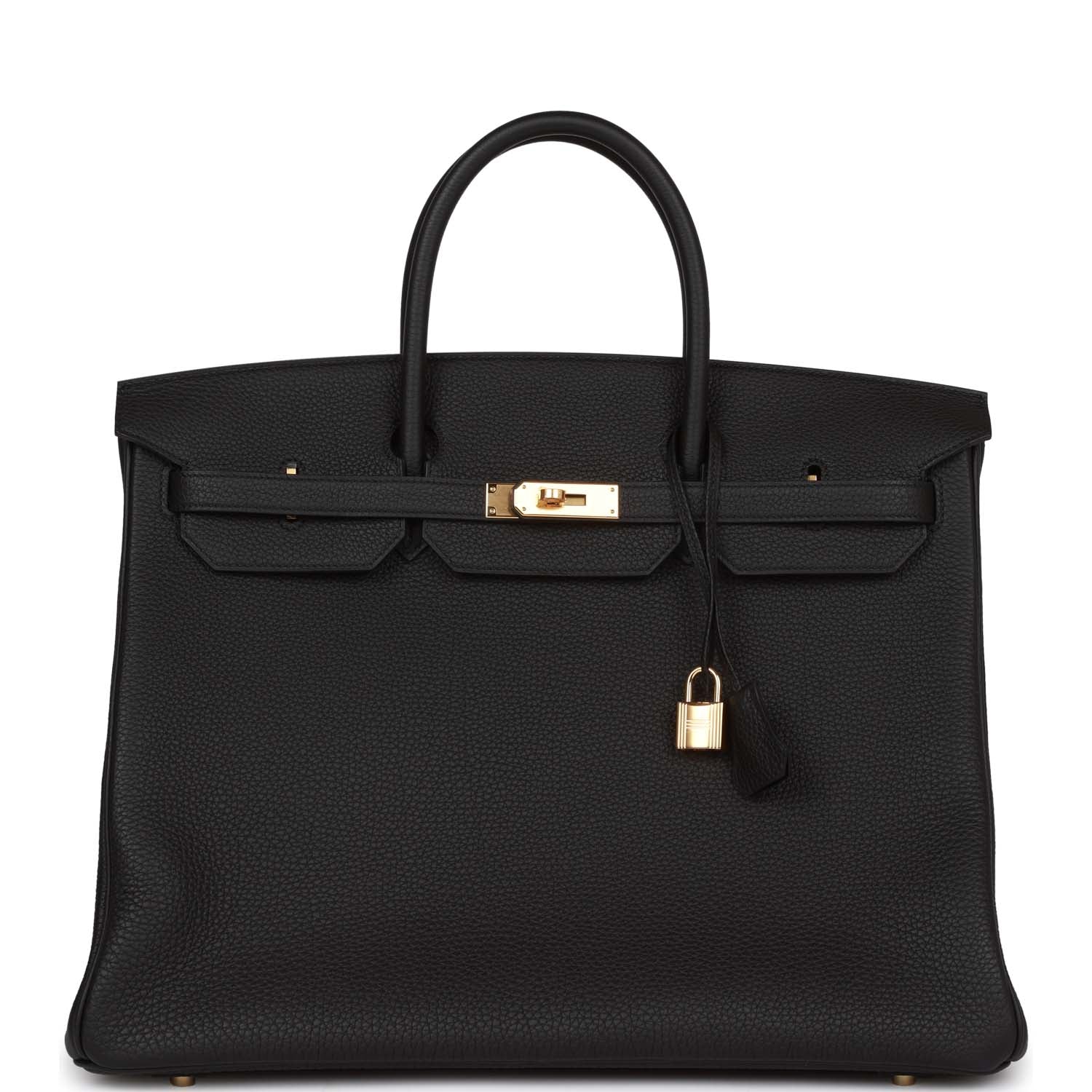 Hermes Birkin Togo Hardware Handbag Black Gold Travel Bag Gold Hardware 5