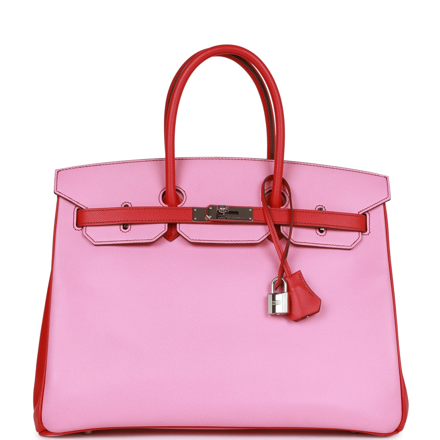 Hermes Special Order Hss Birkin Bubblegum And Bougainvillea Epsom Travel Bag