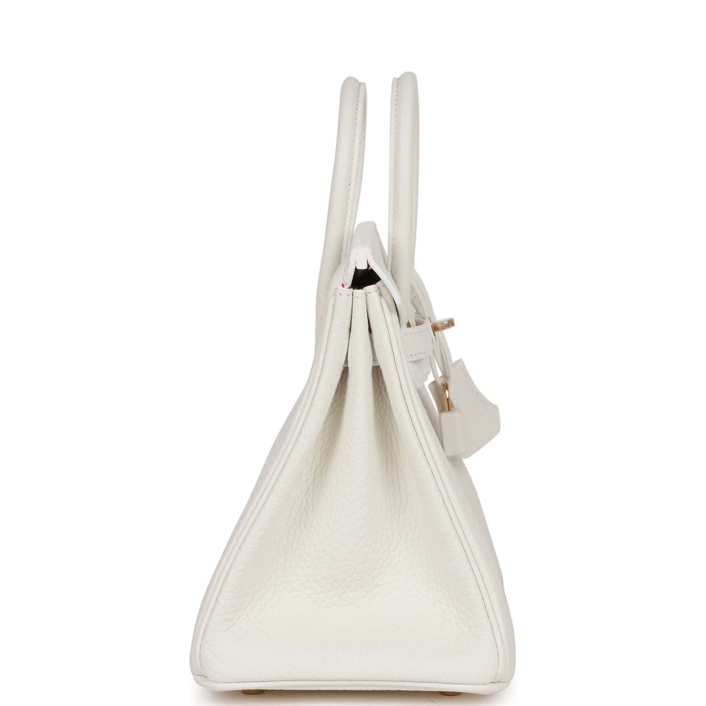 Hermes Special Order Hss Birkin Verso Clemence Permabrass White Travel Bag